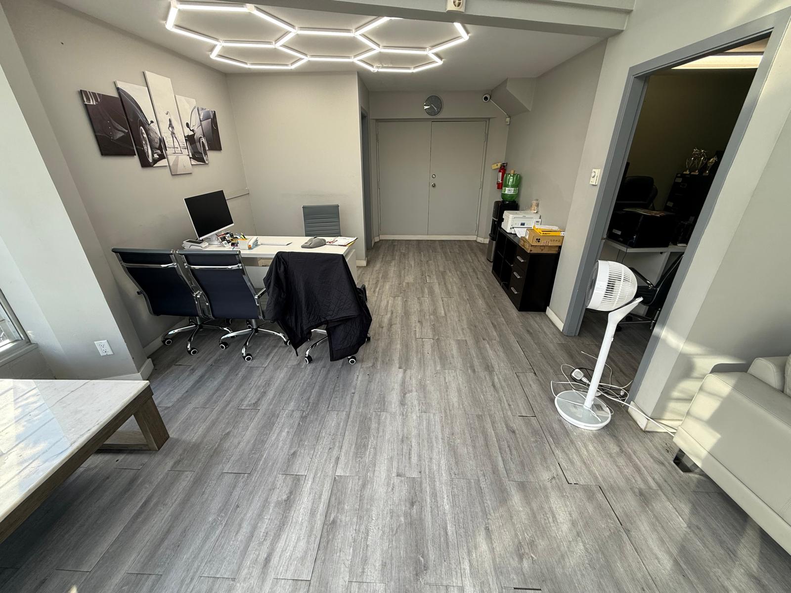 Finished commercial renovation area